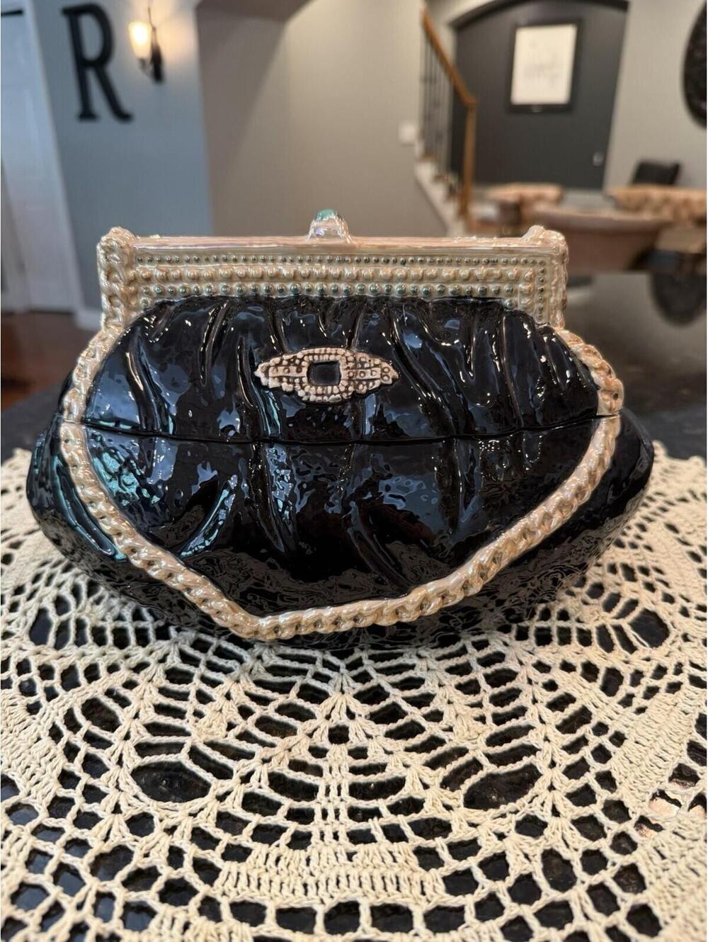 Vinage WCL Ceramic Handbag Canister/Jar Display Decor Excellent Condition